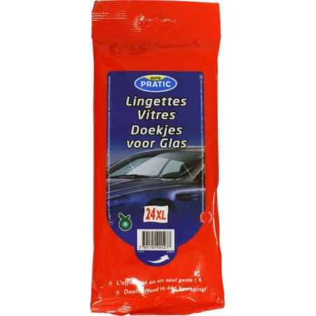 Lingettes nettoyant vitre