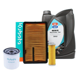 Kit entretien Kubota origine avec huile 5W40 (avant 2003)