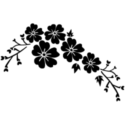 Sticker fleurs