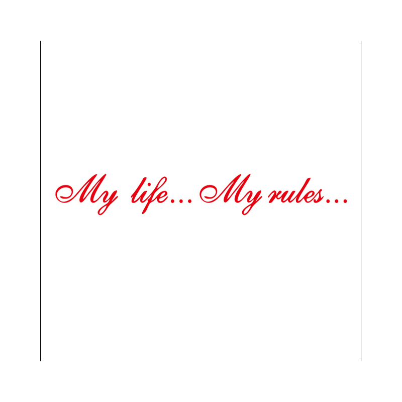 Sticker My life My rules