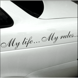 Sticker My life My rules