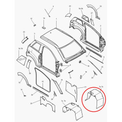 Pare boue avant gauche origine Microcar