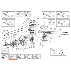 Clip câble inverseur Ligier, Microcar et Dué