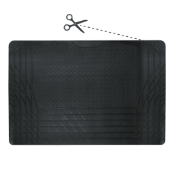Tapis de coffre noir en pvc universel