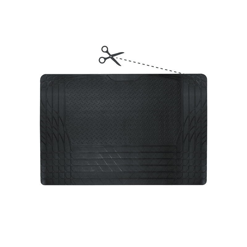 Tapis de coffre noir en pvc universel