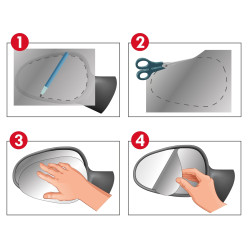 Kit de réparation de miroir d'urgence