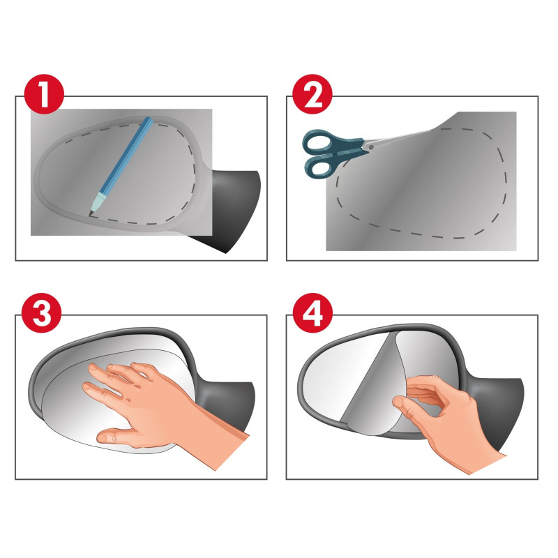 Kit de réparation de miroir d'urgence