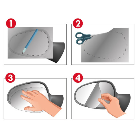 Kit de réparation de miroir d'urgence