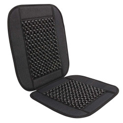 Couvre siège billes bois noir