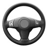 Couvre volant cuir noir