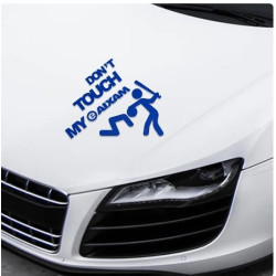 Stickers don't touch my Aixam 12x15 cm