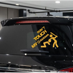 Stickers don't touch my Aixam 40x32 cm