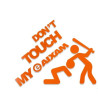 Stickers don't touch my Aixam 40x32 cm