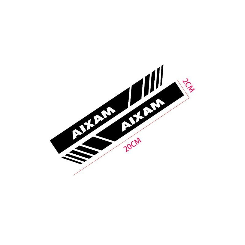 Stickers bande rétroviseur Aixam