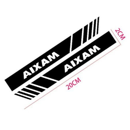 Stickers bande rétroviseur Aixam