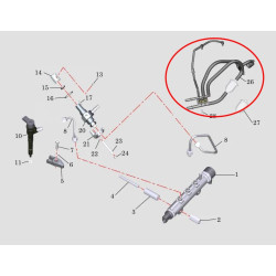 Kit durite de gasoil Lombardini DCi