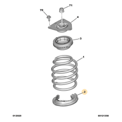 Semelle inférieure de ressort de suspension avant Citroen Ami / Opel Rocks-E / Fiat Topolino