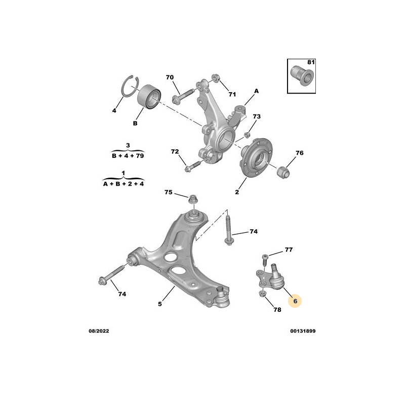 Rotule de suspension