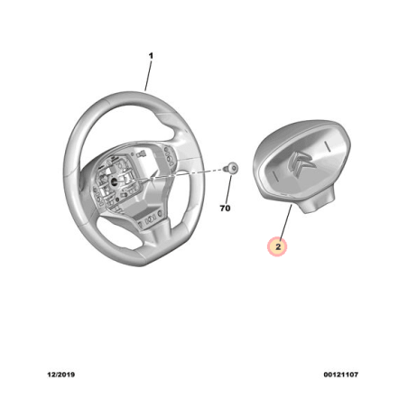 Centre de volant CITROËN AMI