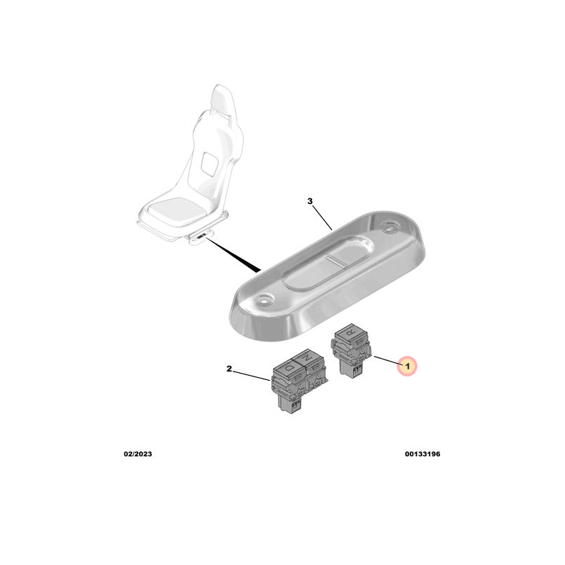 Commutateur de recul Citroen Ami / Opel Rocks-E