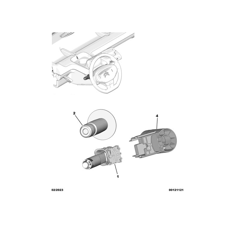 Commodo multifonction Citroën Ami / Opel Rocks-E / Fiat Topolino