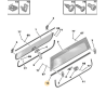 Joint de vitre de porte inférieur Citroen AMI / Opel Rocks-E / Topolino