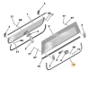 Joint de vitre de porte supérieur Citroen AMI / Opel Rocks-E / Topolino