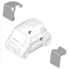 Garniture de pied central droit Citroën Ami / Opel Rocks-E / Fiat Topolino