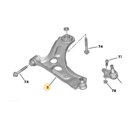 Triangle avant droit pour Citroën Ami et Opel Rocks-E
