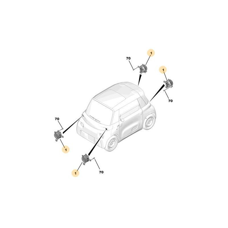 Clignotant Citroën Ami, Opel Rock-E et Fiat Topolino