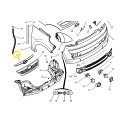 Chrome de capot Microcar MGO1