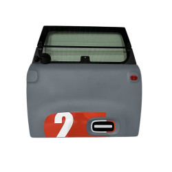 Porte avant gauche Citroen AMI avec rétro et stickers rouge