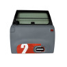 Porte avant gauche Citroen AMI avec rétro et stickers rouge