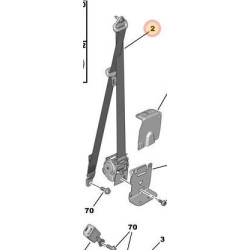 Ceinture de sécurité droite CITROËN AMI / Opel Rocks-E