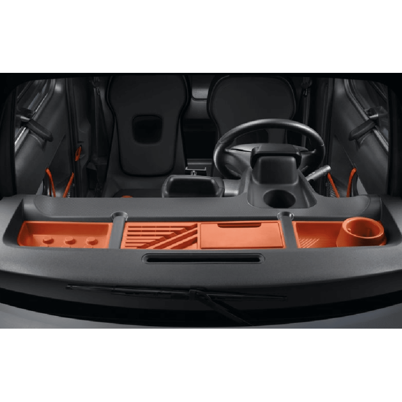 Rangement central de tableau de bord orange Citroën AMI