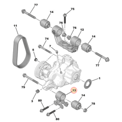 Support inférieur de réducteur Citroen AMI / Opel Rocks-E / Topolino