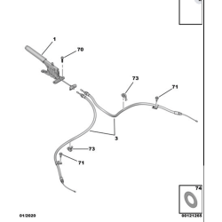 Rondelle plate pour entretoise Citroen Ami / Opel Rocks-E / Fiat topolino