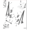 Rondelle plate pour entretoise Citroen Ami / Opel Rocks-E / Fiat topolino