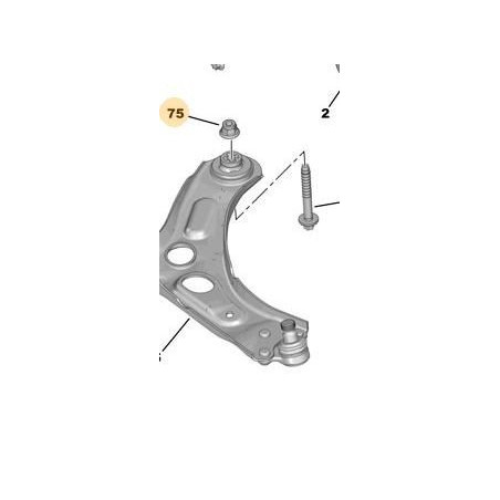 Écrou pivots moyeux roulements train avant pour Citroën Ami / Opel Rocks-E / Fiat Topolino