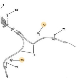 Agrafe fixation tuyau Citroën Ami / Opel Rocks-E / Fiat Topolino