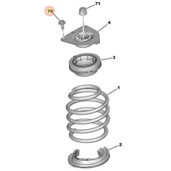 Écrou H RCN de barres torsion avant ressort Citroën Ami/ Opel E-Rock/ Fiat Topolino