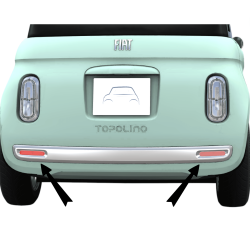 Catadioptre arrière voiture sans permis Fiat Topolino