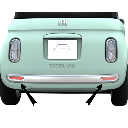 Catadioptre arrière voiture sans permis Fiat Topolino