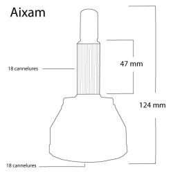 Kit de transmission côté roue AIXAM